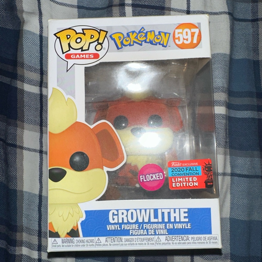 Funk pop growlith 597 flocked